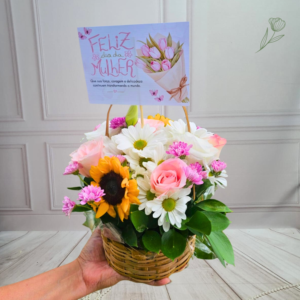 Cesta for�a e delicadeza Ref 333